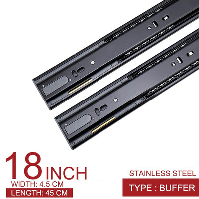 Stainless Steel Mute Drawer Slide MC18 YEECHOP
