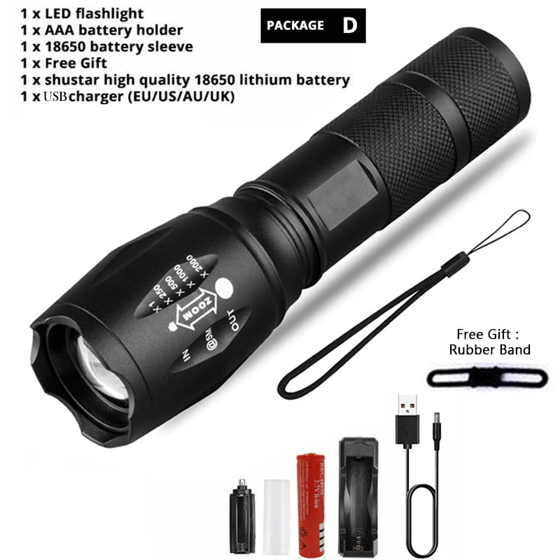 Led Flashlight Ultra Bright Waterproof MINI Torch LT33 YEECHOP