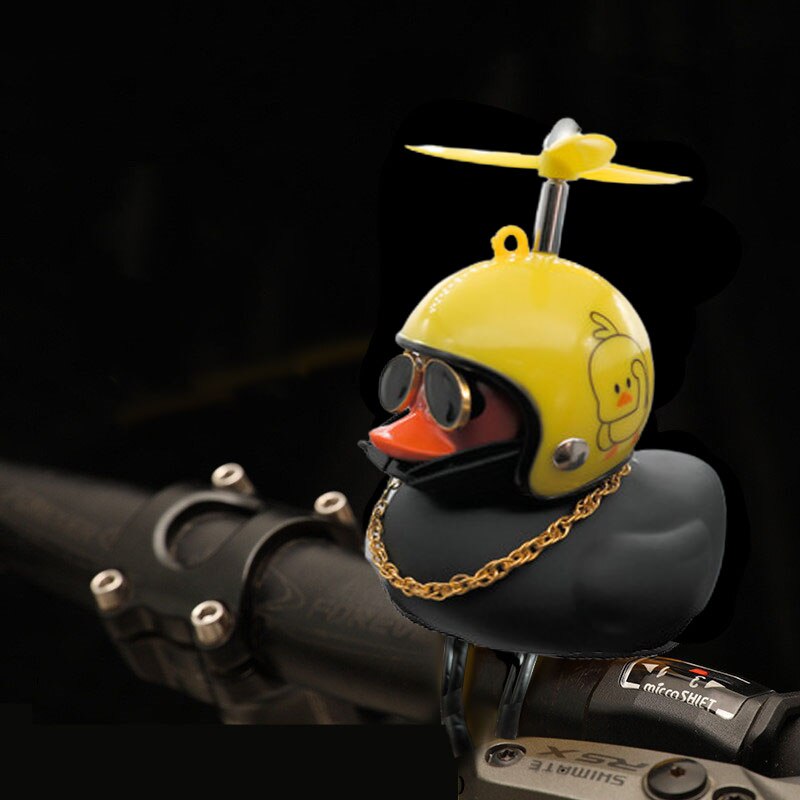 Propeller Helmet Little Yellow Duck Riding Ornament MT18