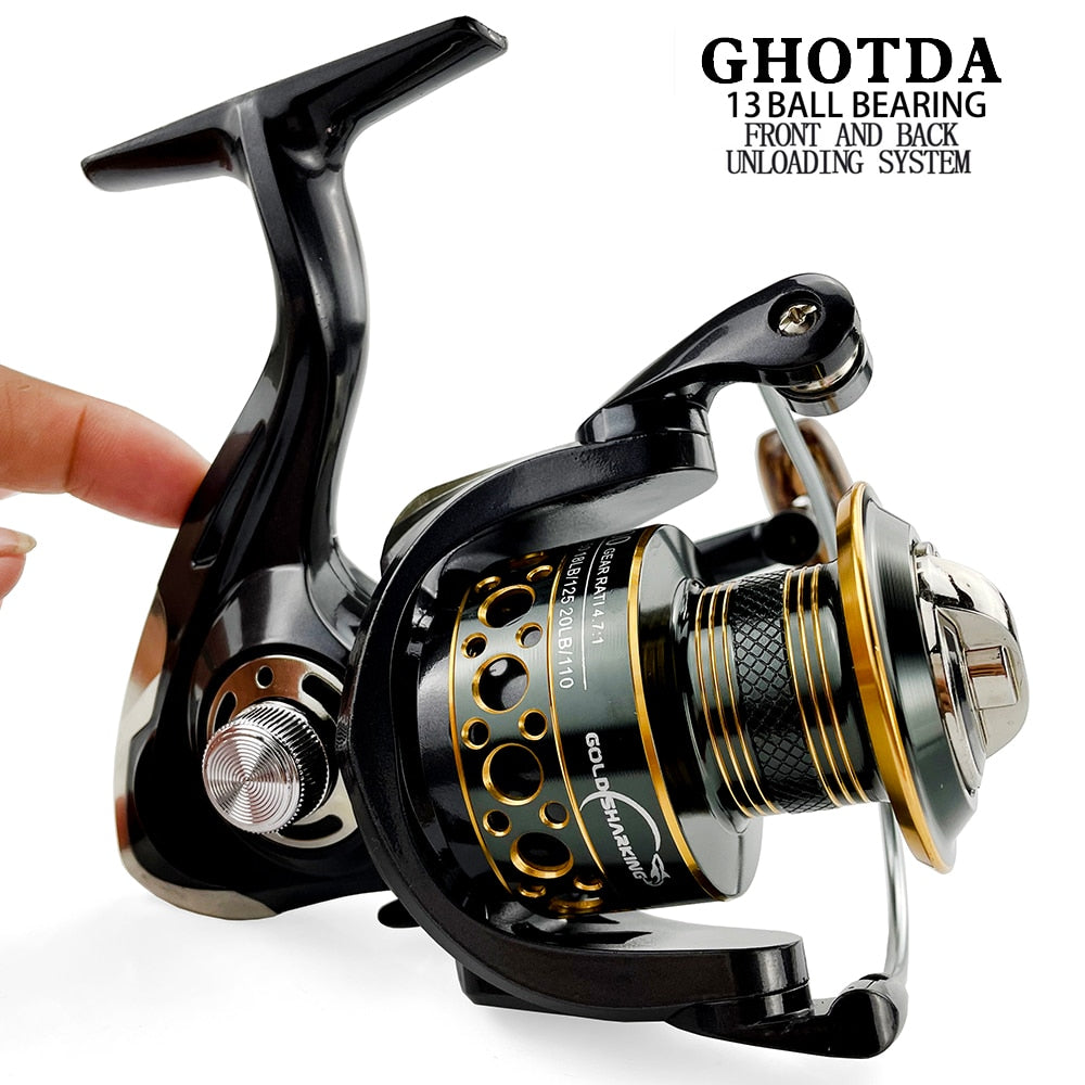 Fishing Spinning Reel Metal Spool GD18 YEECHOP