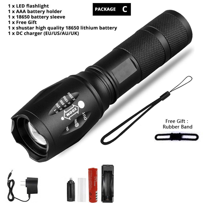 Led Flashlight Ultra Bright Waterproof MINI Torch LT33 YEECHOP