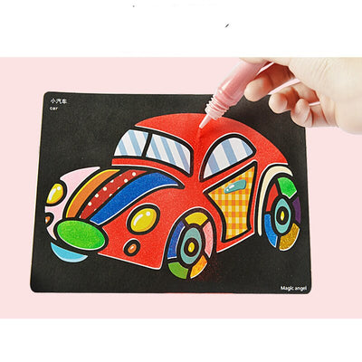 Creative DIY Color Handmade Sand Scratch Painting SP6 YEECHOP