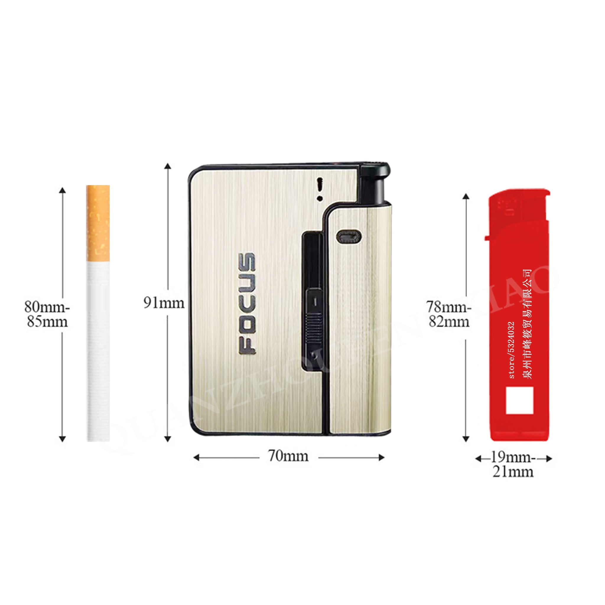 Portable Automatic Metal Cigarette Boxes SR23 YEECHOP