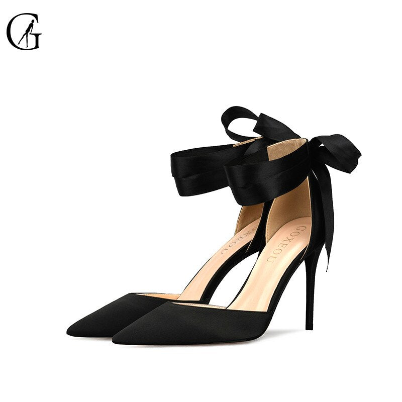 Bandage Pointed Toe High Heels HH1