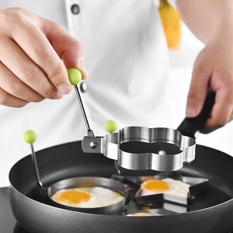 10Pcs/set Stainless Steel Fried Egg Shaper KT64 YEECHOP