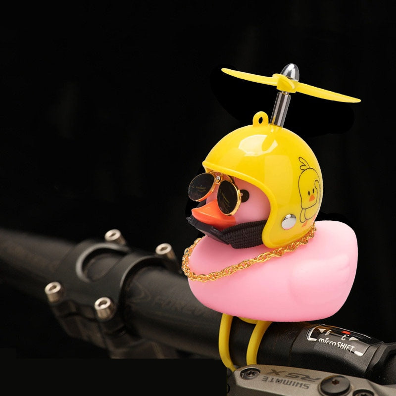 Propeller Helmet Little Yellow Duck Riding Ornament MT18