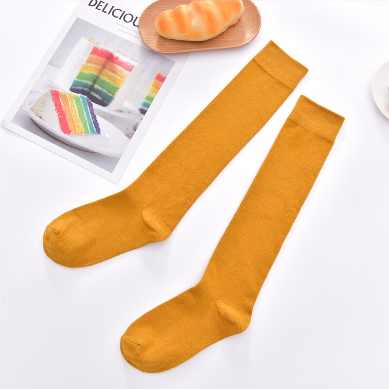 Chaussettes tube étudiantes en pur coton pour filles SC9