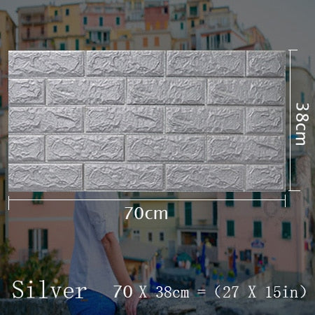 70x38cm 3D Self Adhesive Foam Wall Stickers AD2 YEECHOP