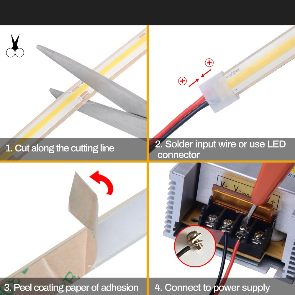 Bandes LED COB étanches IP68 LT46