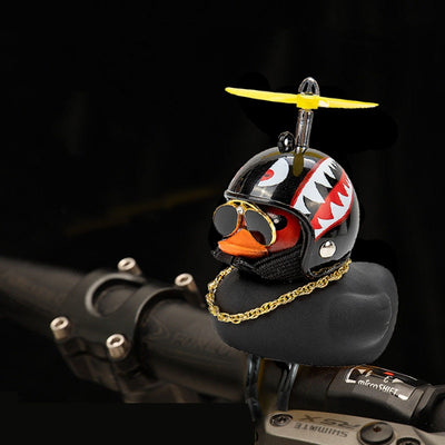 Propeller Helmet Little Yellow Duck Riding Ornament MT18