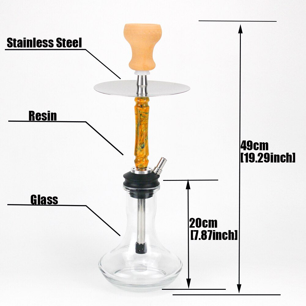 Resin Stainless Steel Shisha Hookah SR38 YEECHOP