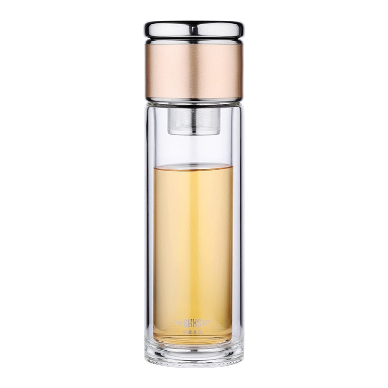 Office Double-Wall Glass Tea Bottle TS50 YEECHOP