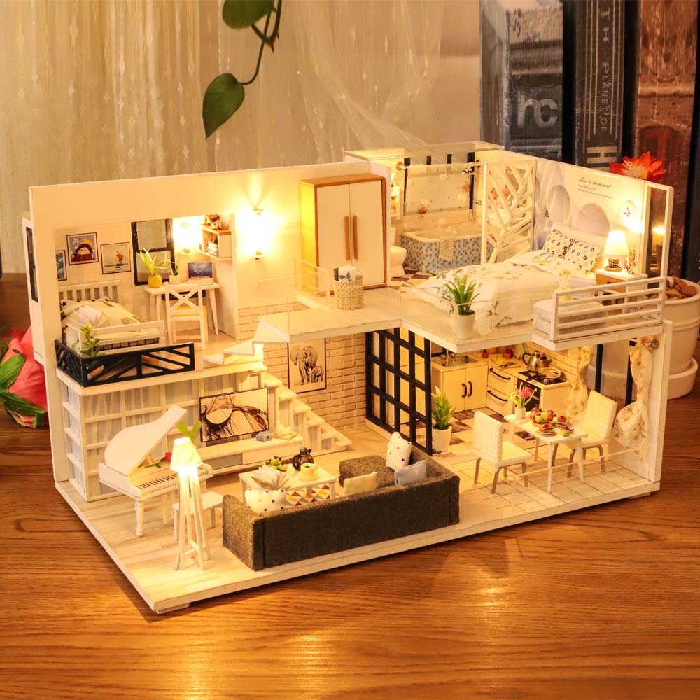 Wooden Miniature Dollhouse 3D4 YEECHOP