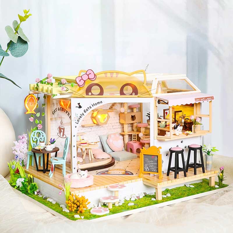 Wooden Miniature Dollhouse 3D4 YEECHOP