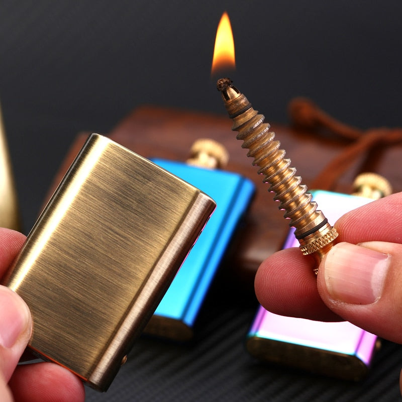 Pure Copper Match Retro Kerosene Cigarettes Lighter SR58 YEECHOP