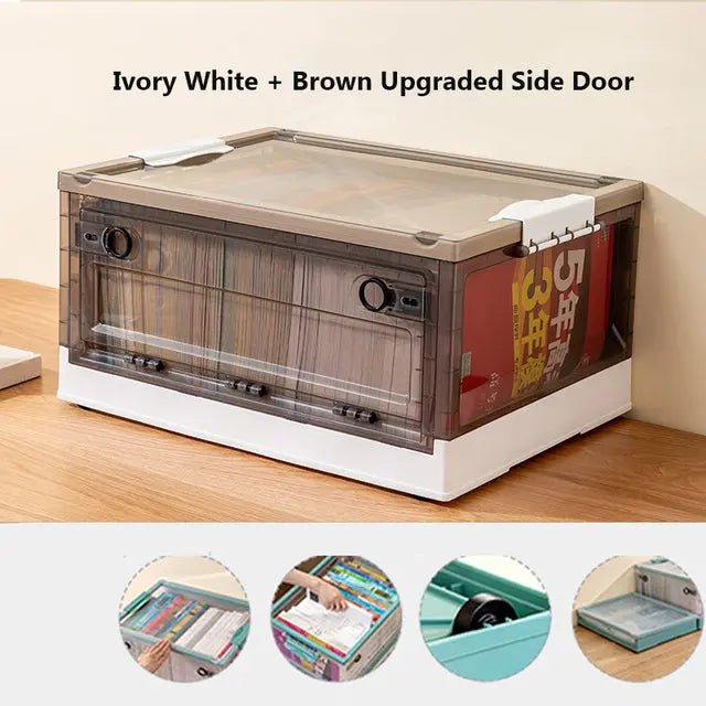 Transparent Stackable Box Movable Stackable Transparent Storage Box HM1