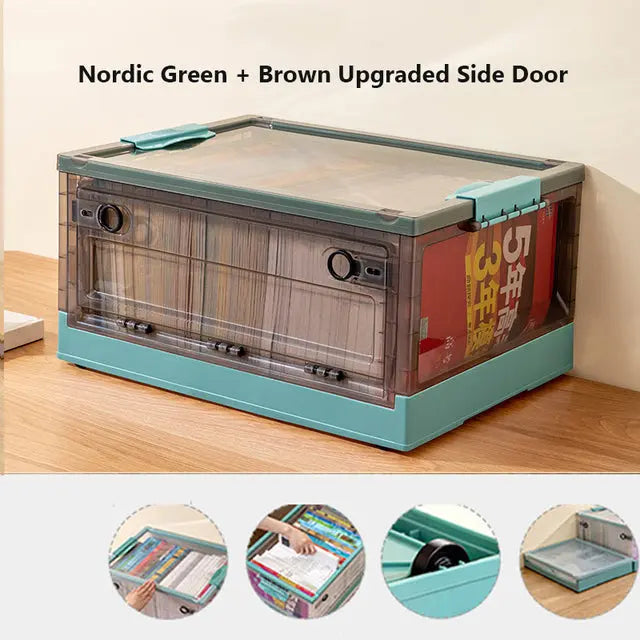Movable Stackable Transparent Storage Box HM1
