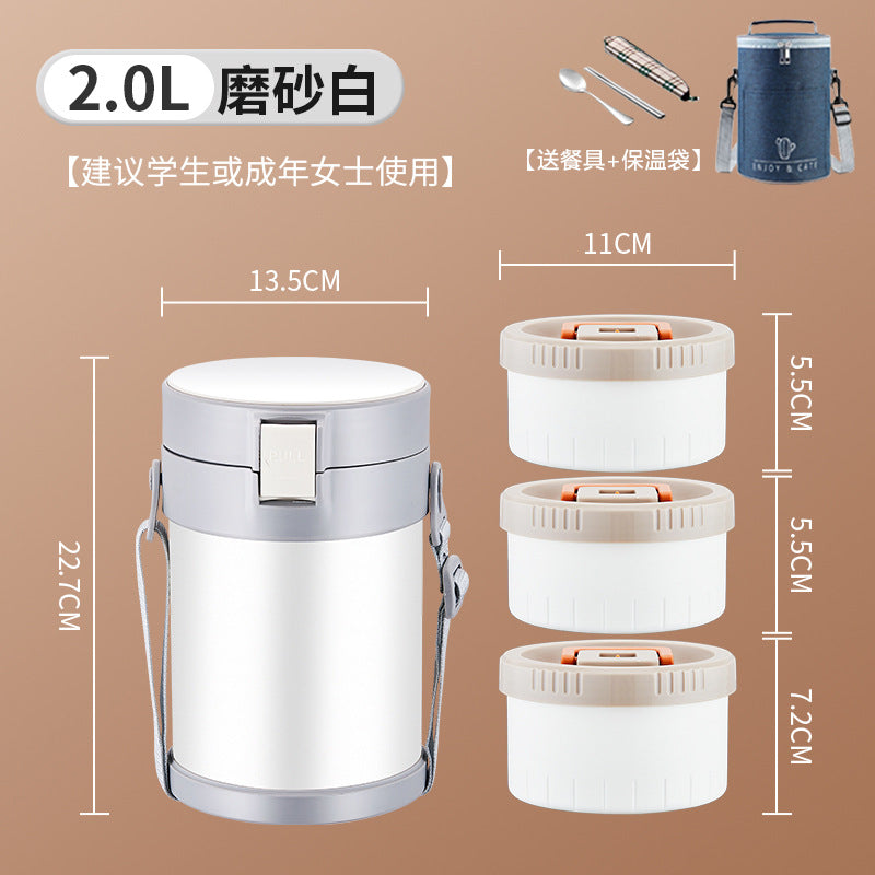 304 Stainless Steel Insulated Lunch Box HM88