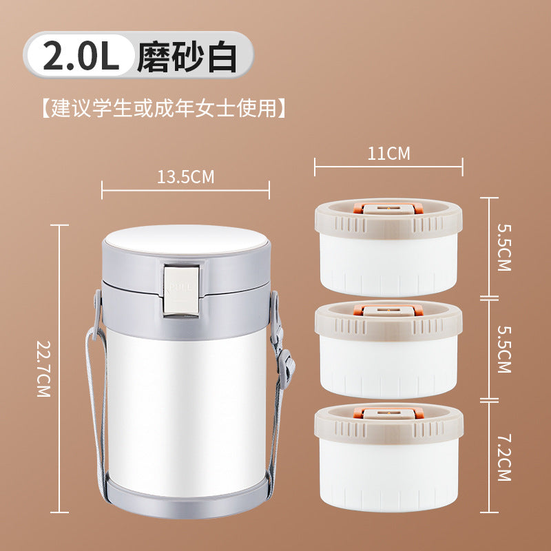 304 Stainless Steel Insulated Lunch Box HM88