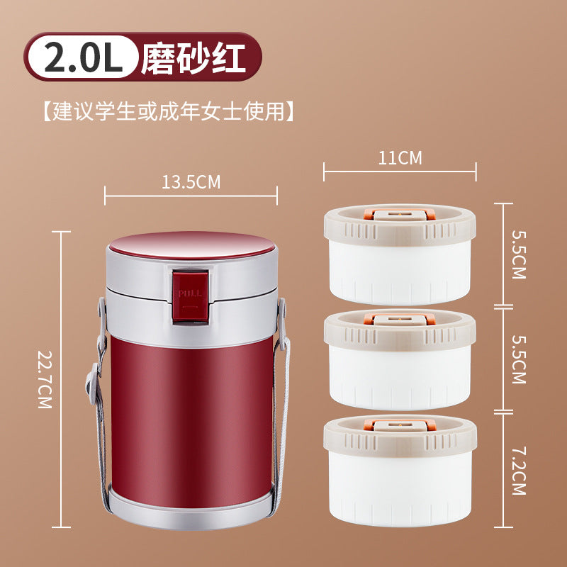 304 Stainless Steel Insulated Lunch Box HM88