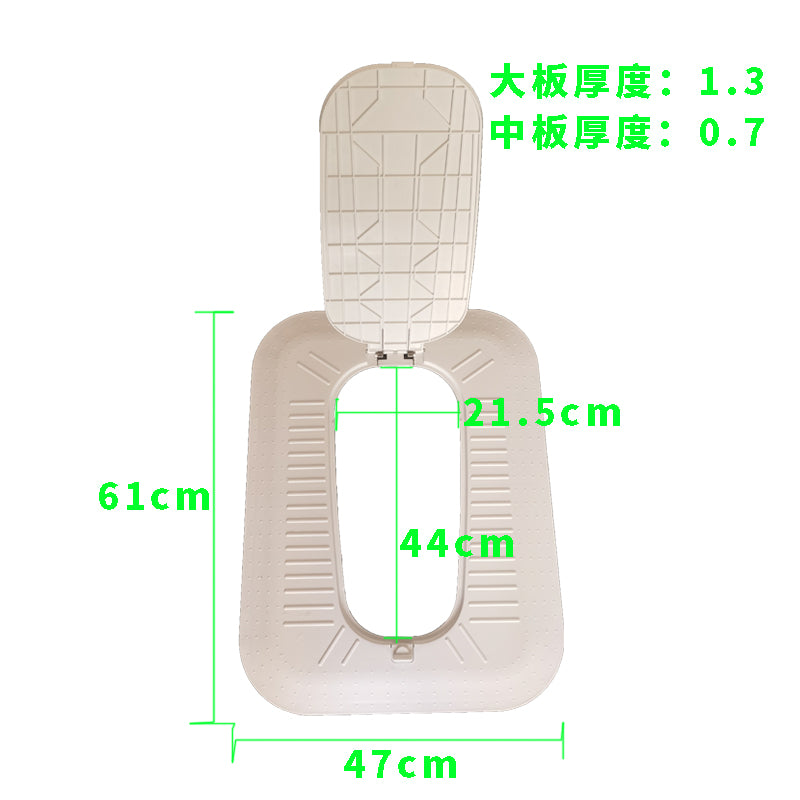 Squatting Toilet with Flip-up Cover BT59