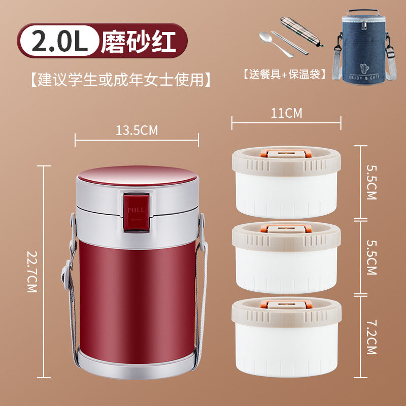 304 Stainless Steel Insulated Lunch Box HM88