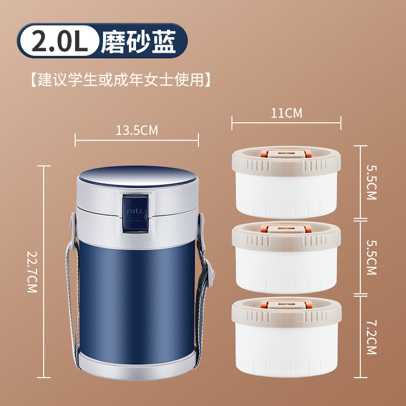 304 Stainless Steel Insulated Lunch Box HM88