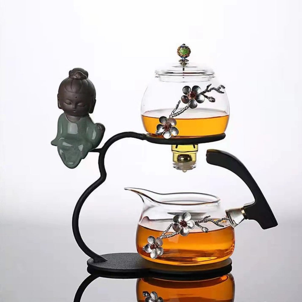 Plum Blossom Crystal Automatic Tea Set TS4 YEECHOP