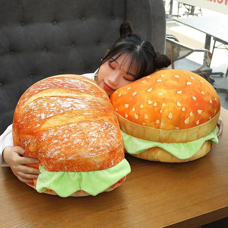 Plush Burger Pillow Creative Cushion LS3 YEECHOP