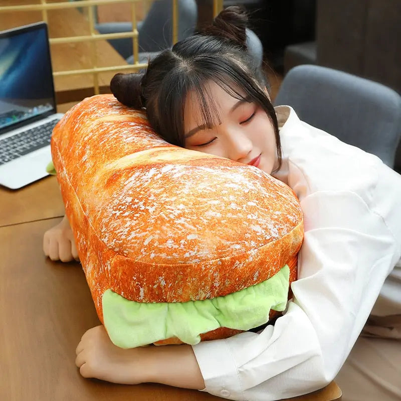 Plush Burger Pillow Creative Cushion LS3 YEECHOP