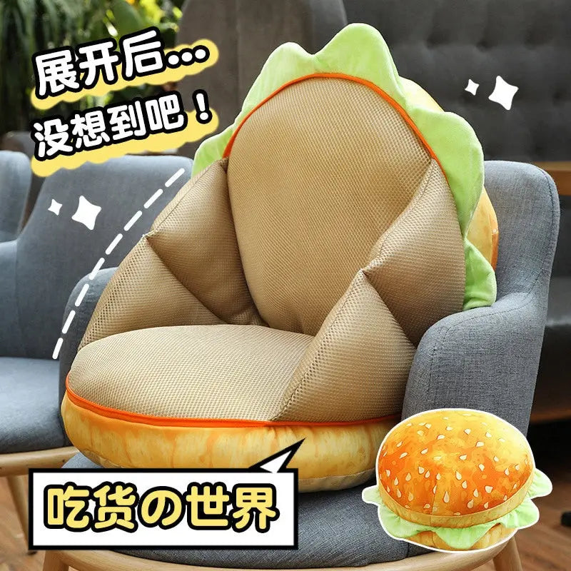 Plush Burger Pillow Creative Cushion LS3 YEECHOP