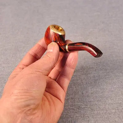 Portable Handmade Ebony Tobacco Pipe SR16 YEECHOP