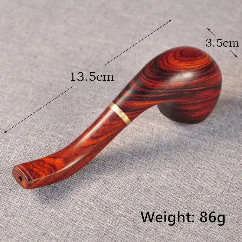 Portable Handmade Ebony Tobacco Pipe SR16 YEECHOP