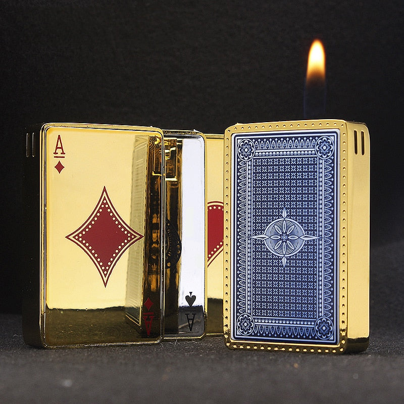 Metal Playing Cards Jet Lighter SR40 YEECHOP