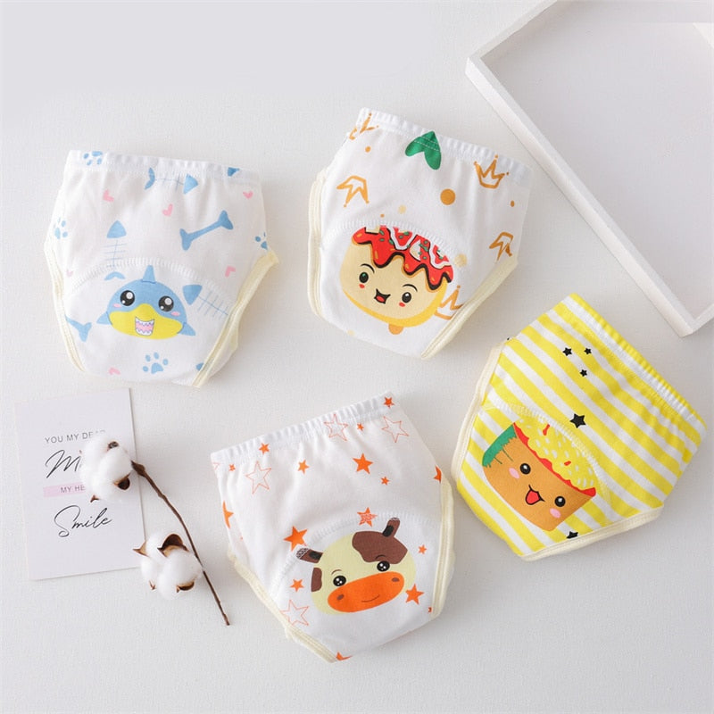 Cartoon Gauze Training Pants Diaper BB16 YEECHOP