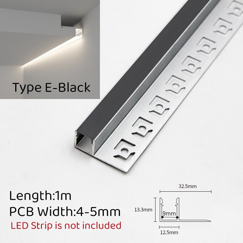 Ceiling LED Concealed Aluminum Profile LT62