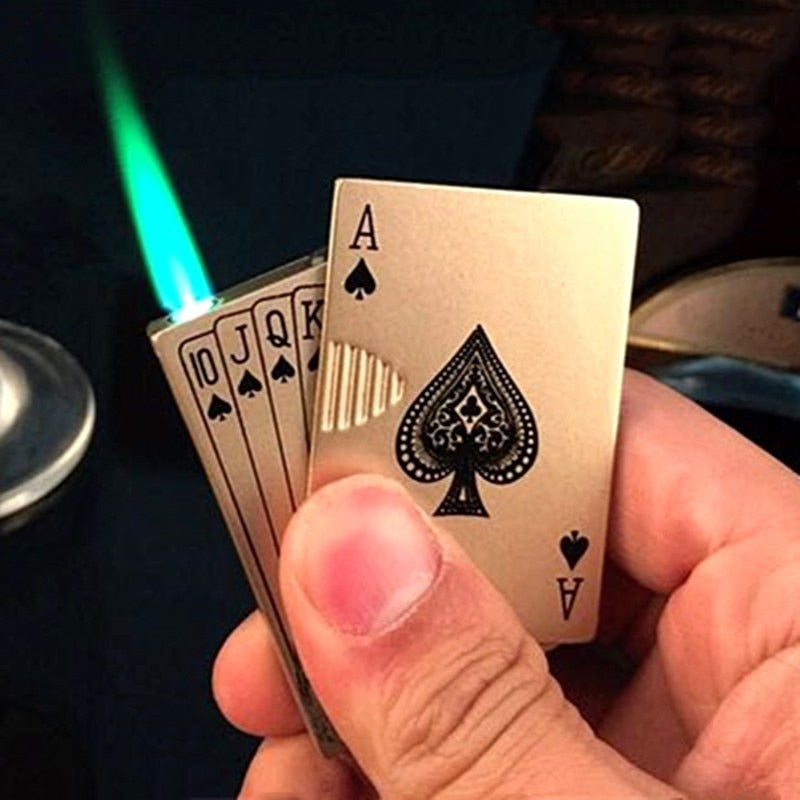 Metal Playing Cards Jet Lighter SR40 YEECHOP