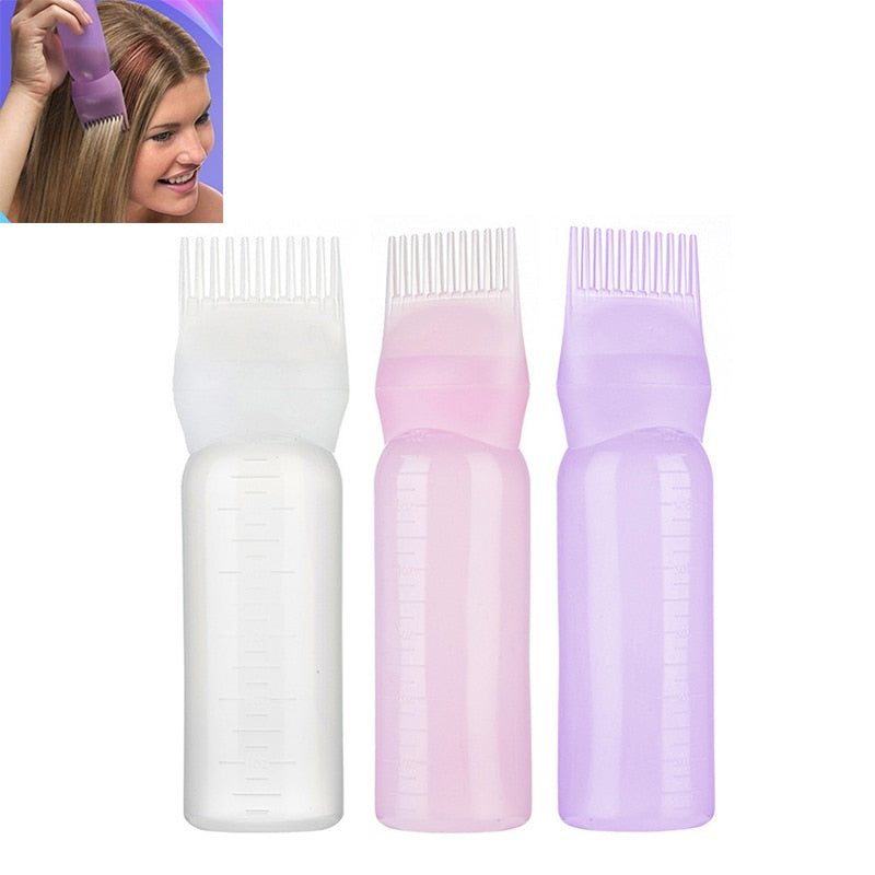 120ml Salon Hair Color Empty Bottle with Applicator Brush WG28 YEECHOP