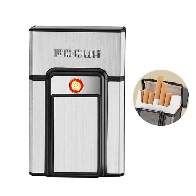 USB Rechargeable Lighter Cigarette Case SR27 YEECHOP