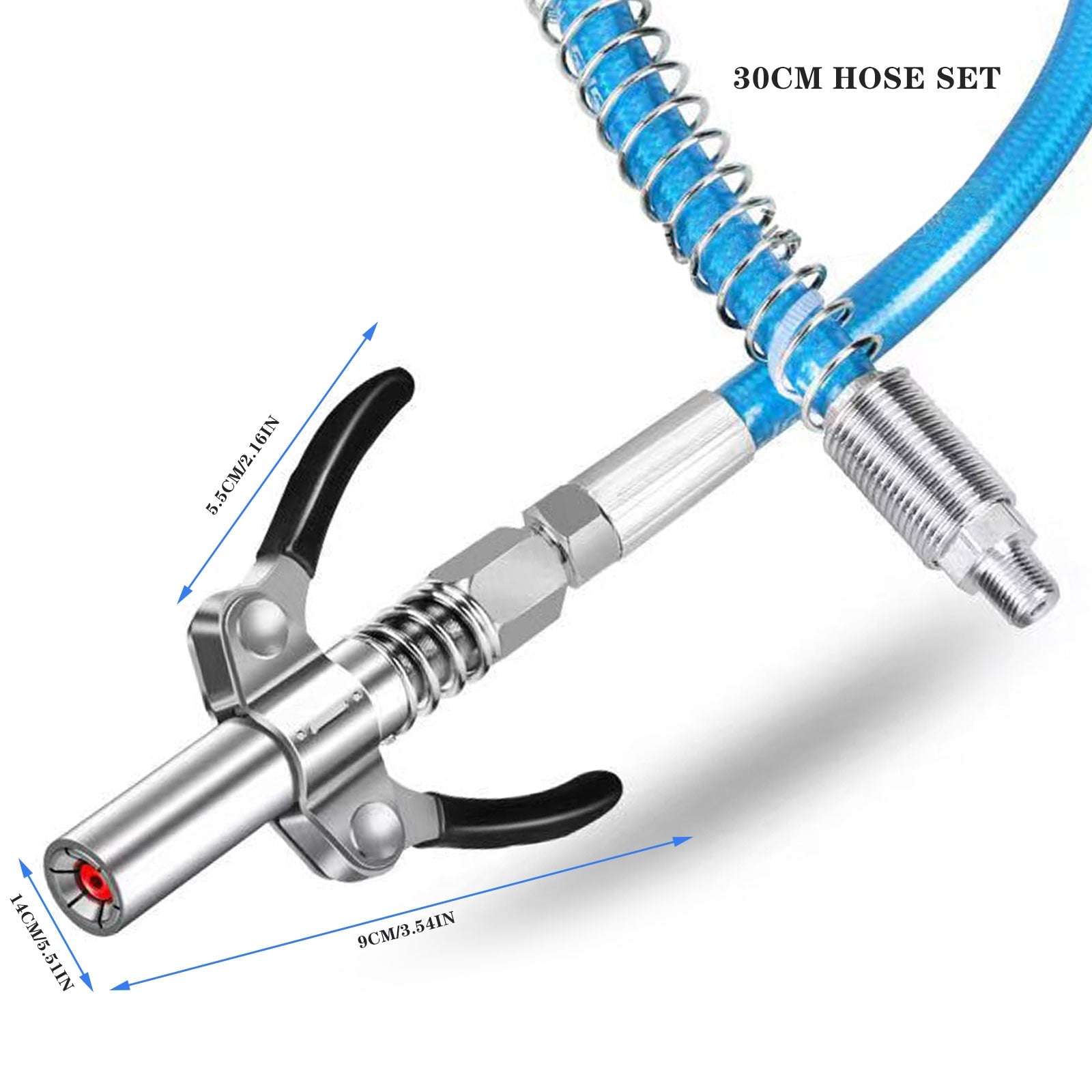 Heavy-Duty Quick Release Grease Gun Coupler MC16 YEECHOP