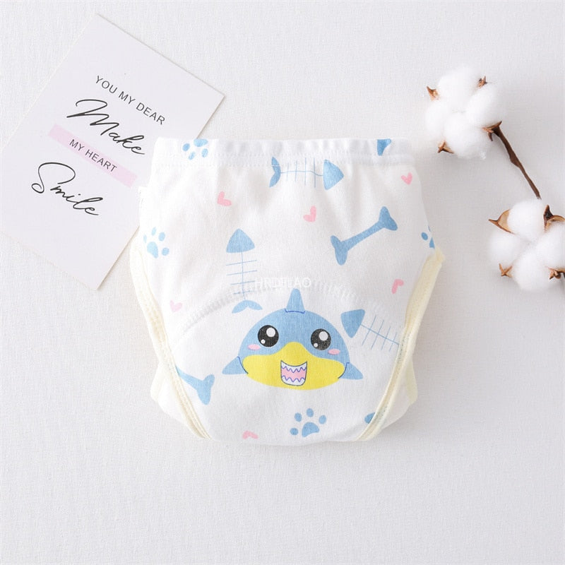 Cartoon Gauze Training Pants Diaper BB16 YEECHOP