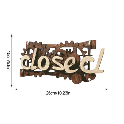 Wooden Double-sided Open/Closed Sign RC8 YEECHOP