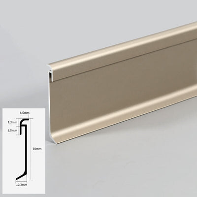 0.5/1M H60 Metal Skirting Board LT61