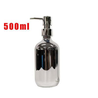 Refillable Silver Plated Soap Sanitizer Bottle HM63 YEECHOP