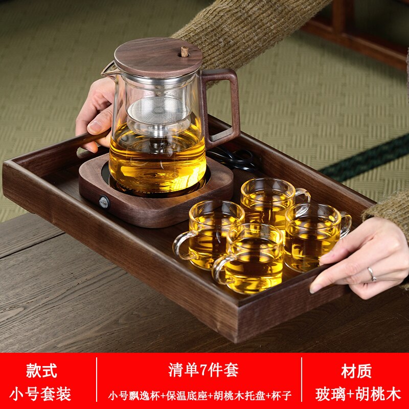 Detachable Washable Walnut Tea Set TS54 YEECHOP