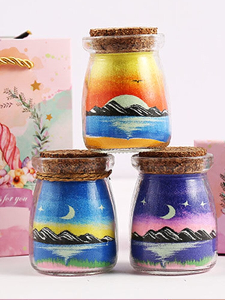 Creative Handmade Colored Sand Bottle Painting SP4 YEECHOP