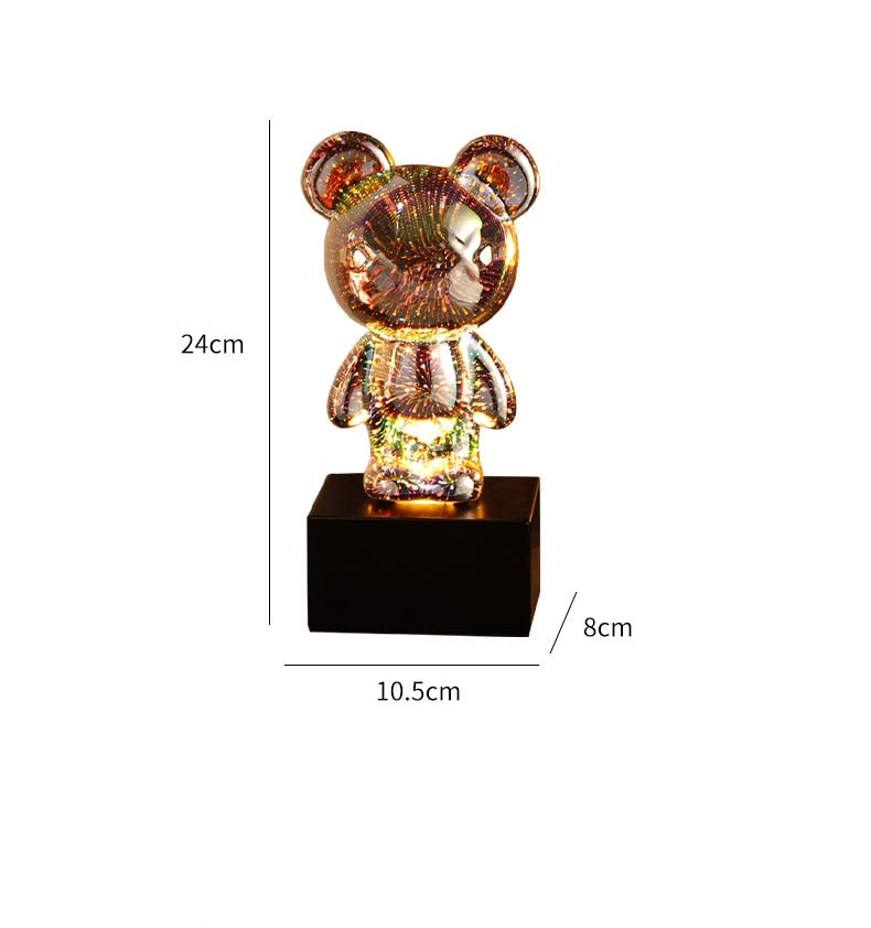 LED Fireworks Bear Atmosphere Night Light LT43 YEECHOP