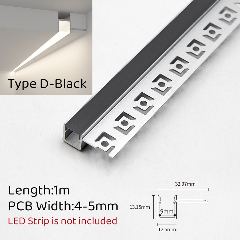 Ceiling LED Concealed Aluminum Profile LT62