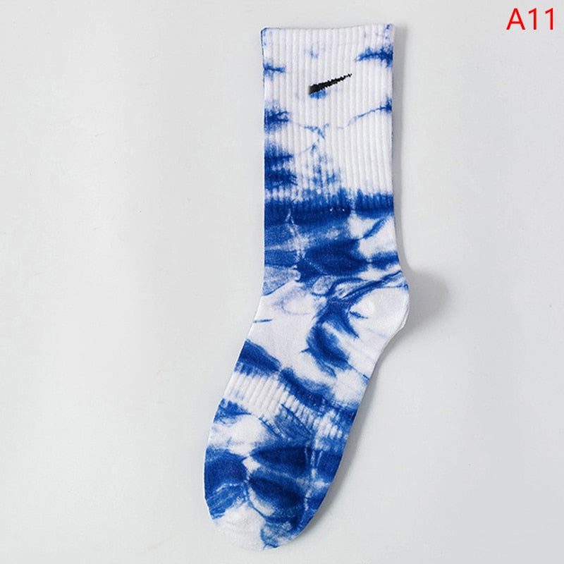 100% Cotton Tie-dye Long Tube Socks SC3 YEECHOP