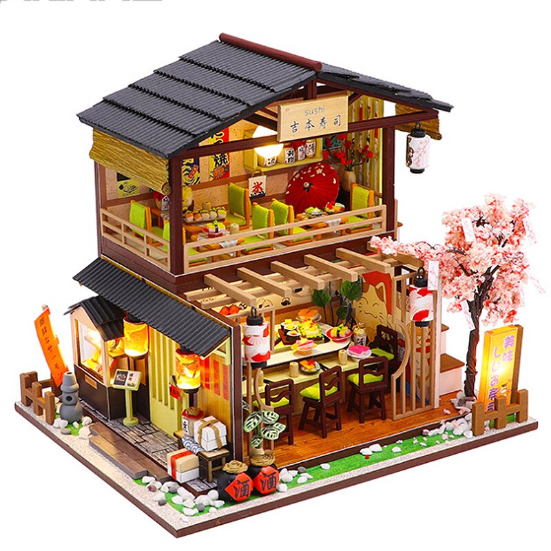 Wooden Miniature Dollhouse 3D4 YEECHOP